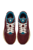 Derimod Studio Women's Burgundy Lace-Up Thick-Soled Sneaker | Derimod