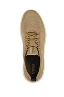 Geox Men's Beige Spherica Lace-Up Fabric Sneaker | Derimod