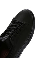 Men's Black Nubuck Leather Sneaker | Derimod