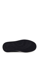 Male Navy Lace-up Suede Leather Sneaker | Derimod