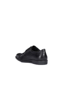 Geox Erkek Siyah Hilstone Wide Abx Bağcıklı Deri Casual Ayakkabı | Derimod