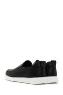 Men's Black Leather Loafer | Derimod