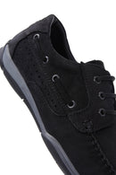 Men's Black Nubuck Leather Casual Shoes | Derimod