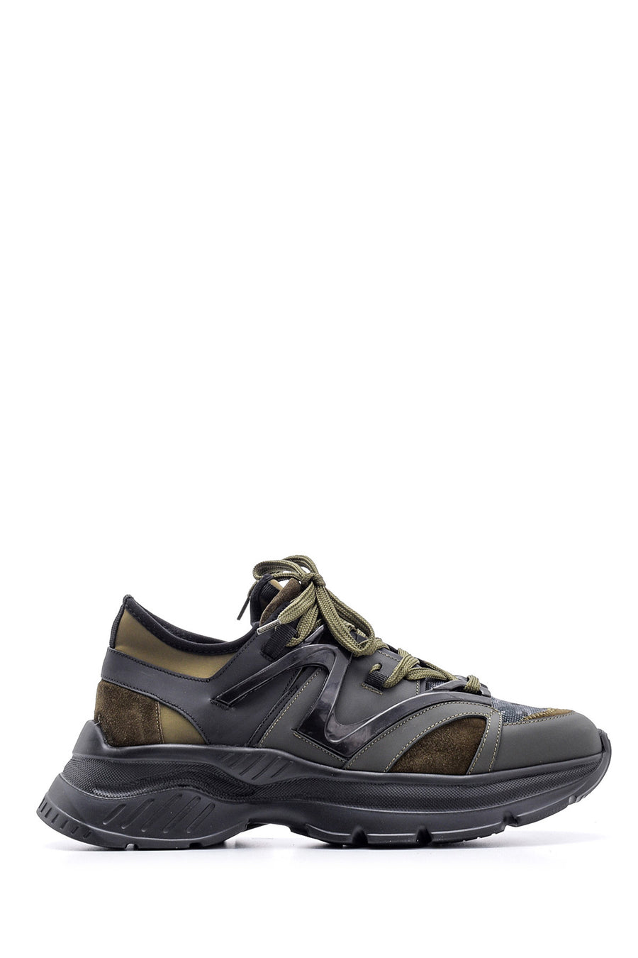 Erkek Süet Detaylı Deri Sneaker 19WFD313014 | Derimod