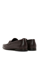 Men's Brown Leather Buckle Classic Loafer | Derimod