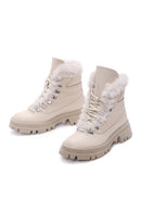 Women's Beige Leather Boots | Derimod