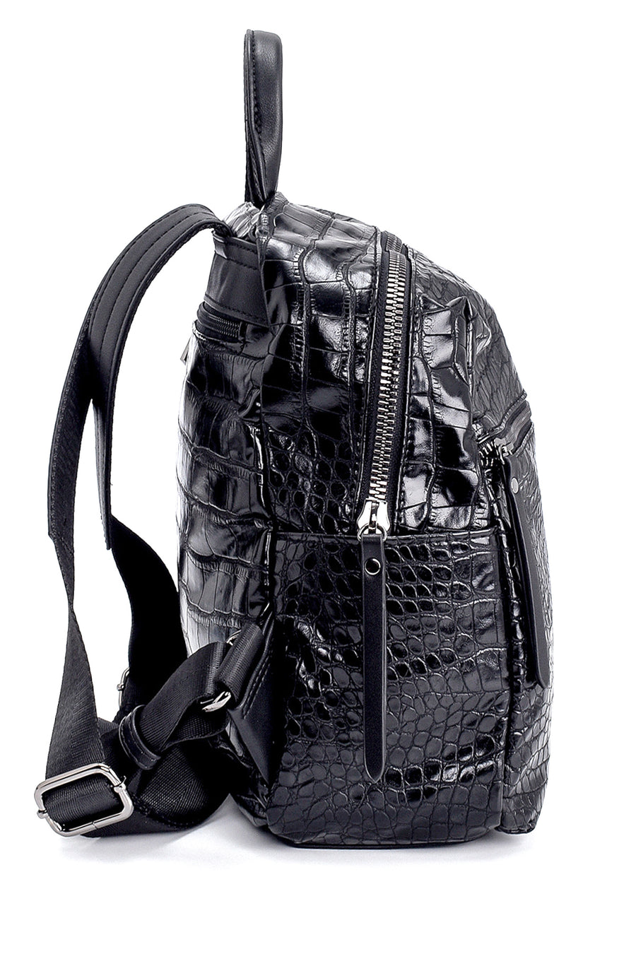 Women's Crocodile Patterned Backpack
