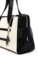 Women's Cream Long Strap Classic Handbag | Derimod