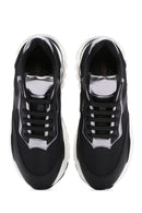 Women's Black Lace-up Thick-Sole Sports Sneaker | Derimod