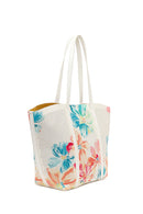 Woman Cream Printed Shoulder Bag | Derimod