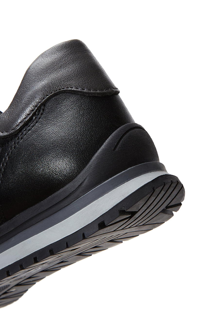 Men's Black Leather Casual Sneaker