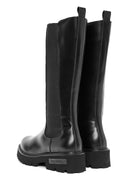 Harley Davidson Women's Black Spiez Zippered Leather Boots | Derimod