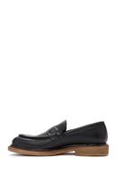 Men's Black Leather Classic Loafer | Derimod