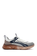 Men's Navy Blue Thick Soled Sneaker | Derimod