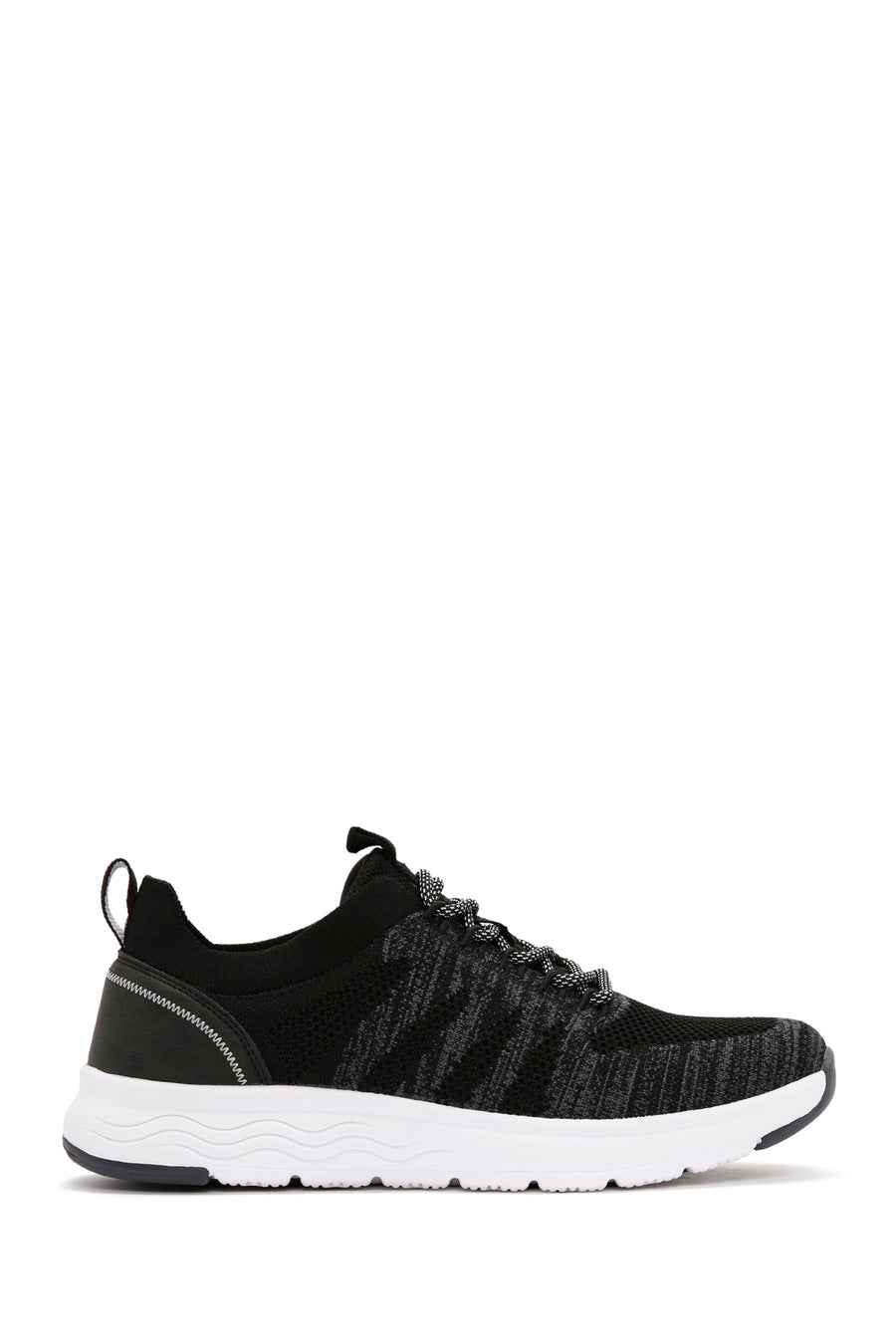 Derimod Zero Men's Black Lace-Up Thick Soled Fabric Sneaker 24SFD69546F | Derimod