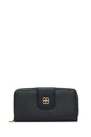 Women's Black Wallet | Derimod