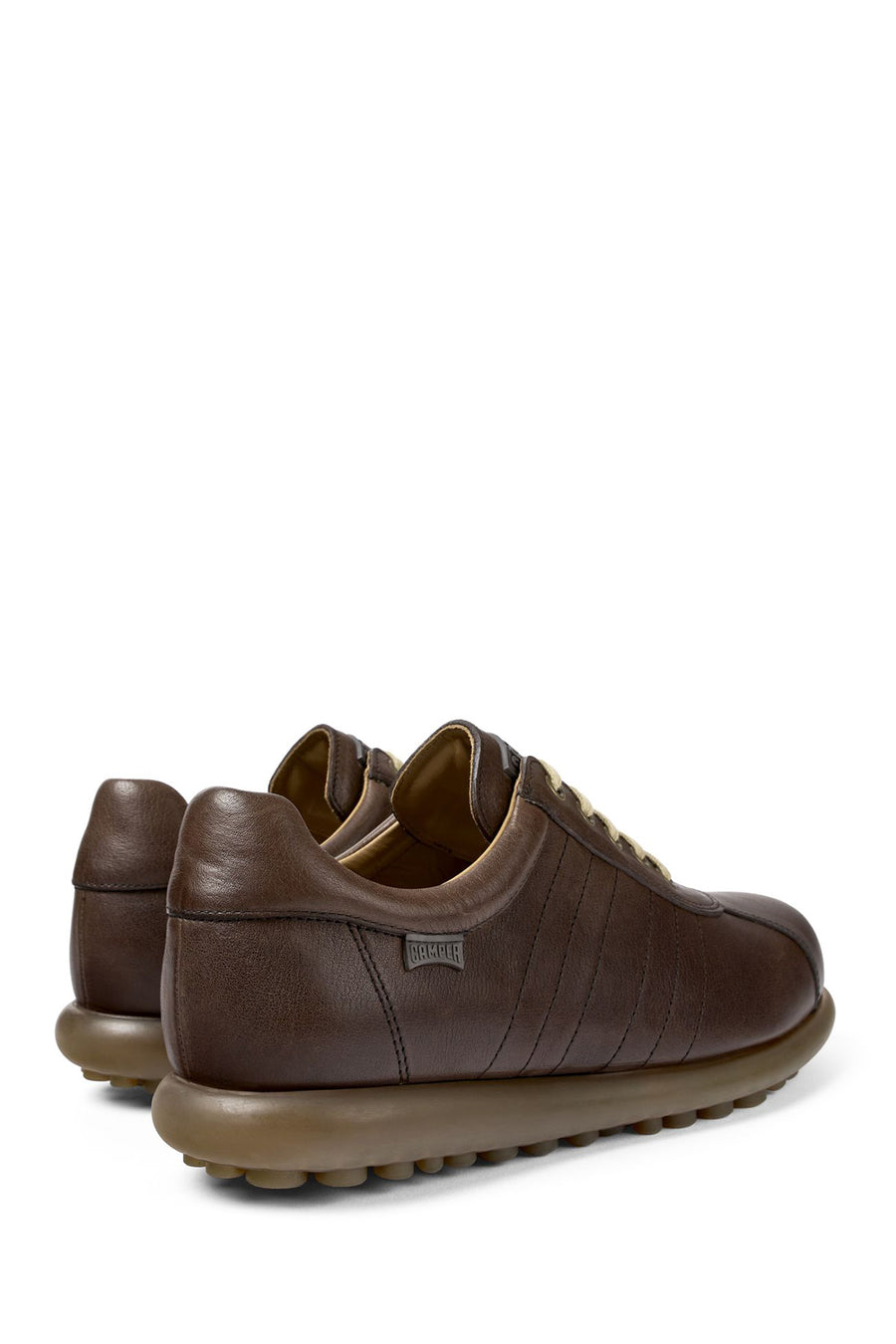 Camper Men's Brown Pelotas Ariel Leather Sneaker