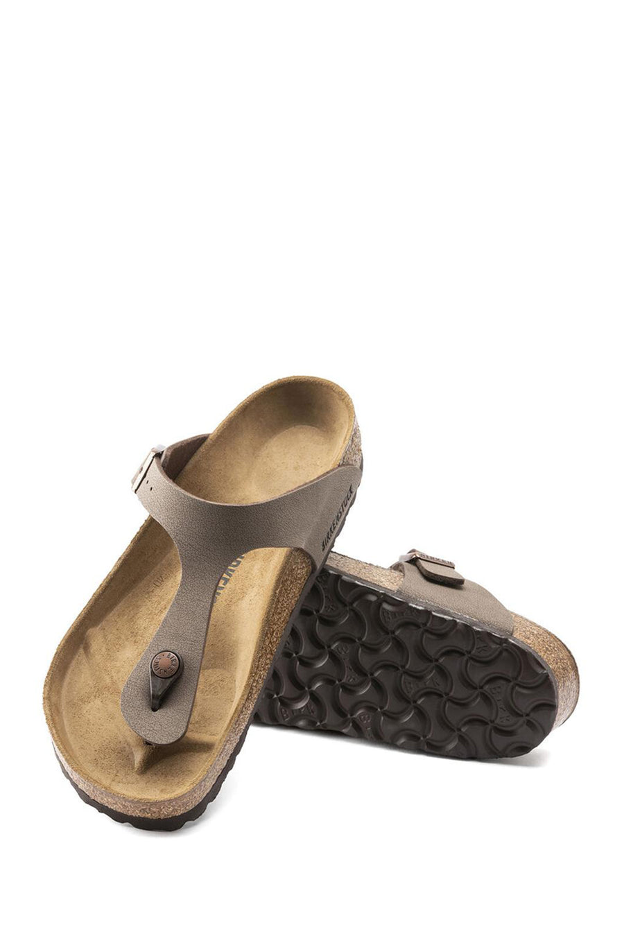 Birkenstock Women's Brown Birko-Flor Nubuck Flip Flops