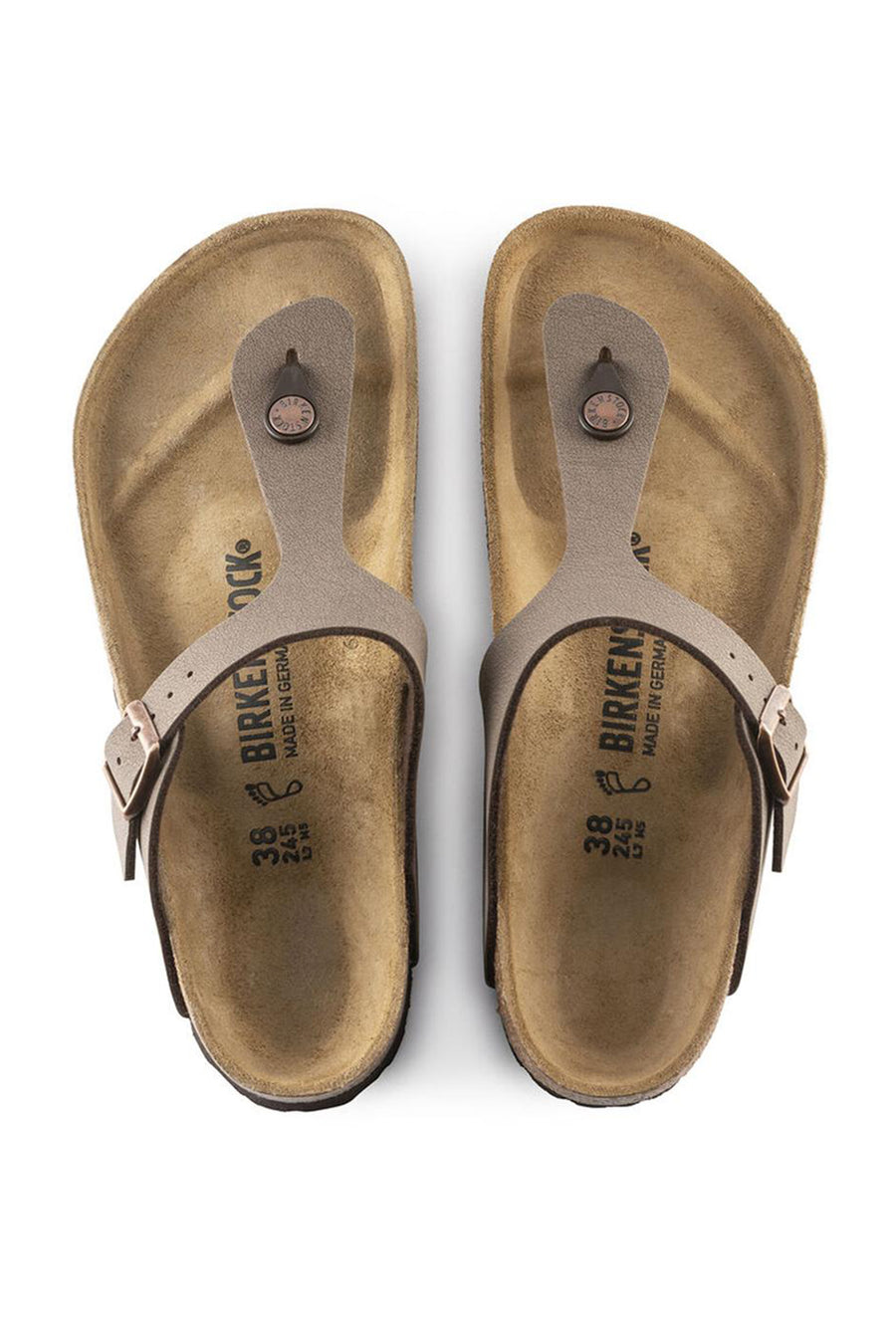 Birkenstock Women's Brown Birko-Flor Nubuck Flip Flops
