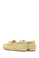 Women's Yellow Lace-up Suede Leather Shoes | Derimod
