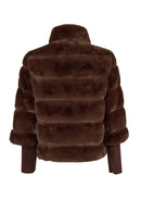 Dolomiti Woman Brown Short Teddy Coats | Derimod