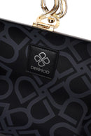 Woman Black Accessory-Detail Long Chain-Strap Mini Evening Clutch Bag | Derimod
