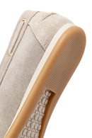 Women's Beige Lace-up Suede Leather Shoes | Derimod