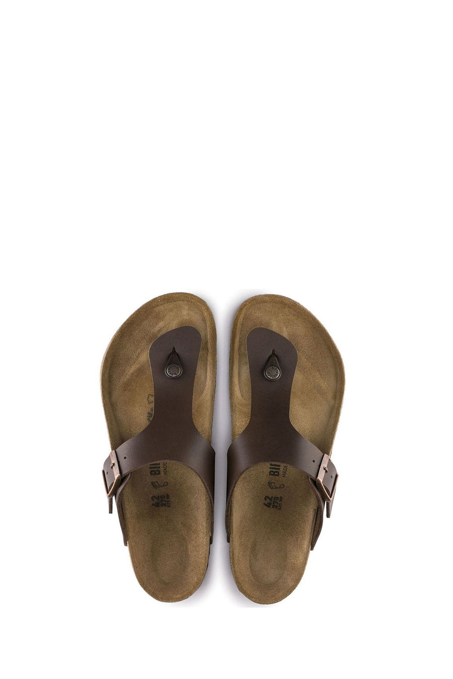 Birkenstock Men's Brown Birko-Flor Slippers