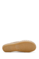 Women's Beige Knitted Espadrille Slippers | Derimod