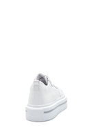 Women's White Leather Sneaker | Derimod