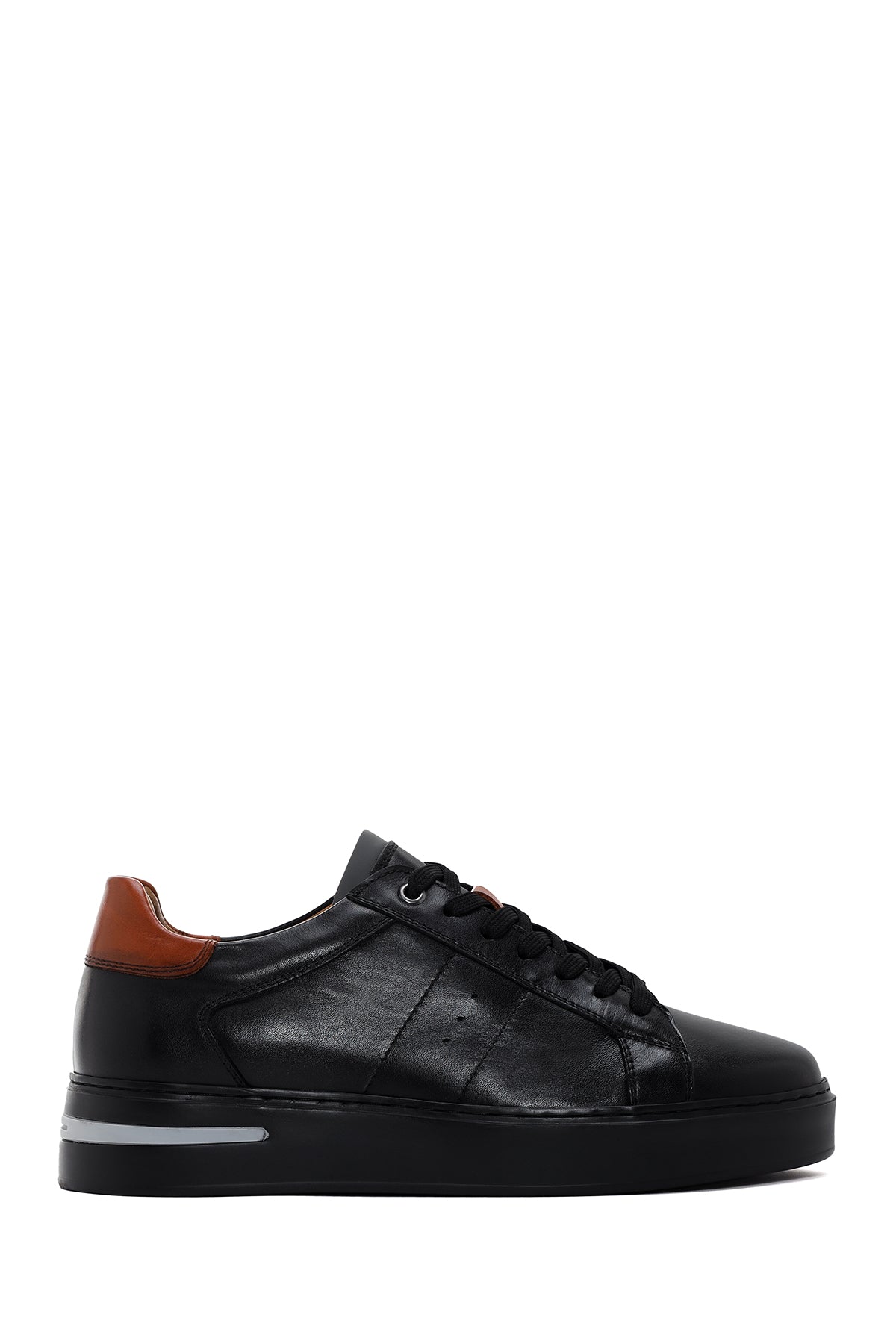 Men's Black Leather Sneaker 23WFD612418 | Derimod