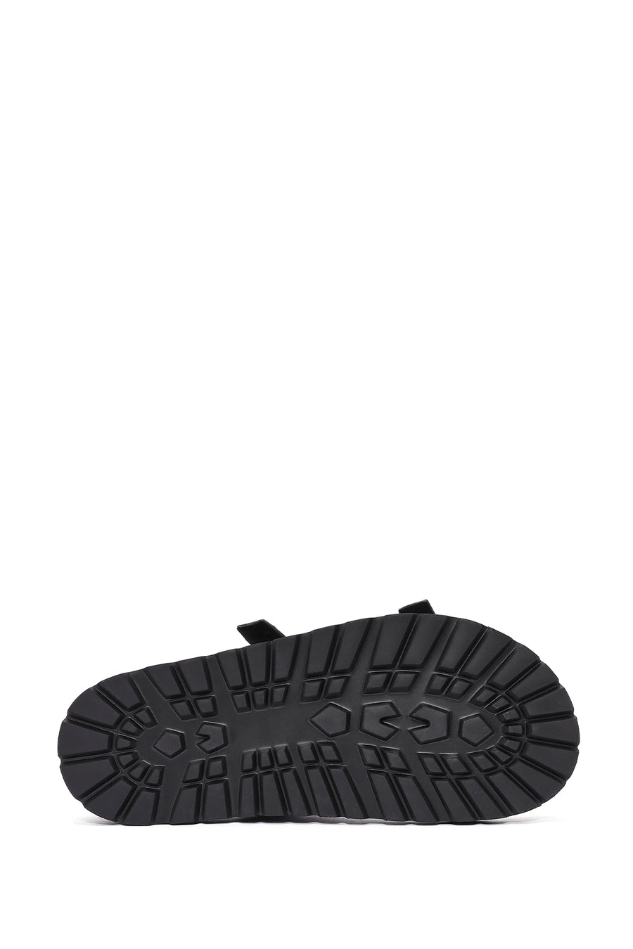 Women's Black Double Buckle Slippers