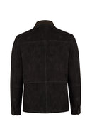 Olise Male Black Suede Jacket | Derimod