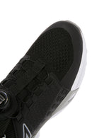 Men's Black Lacing Mechanism Thick Sole Leather Sneaker | Derimod