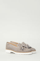 Gray Nubuck Women's Leather Shoes | Derimod