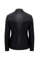 Helen Women's Black Leather Jacket | Derimod