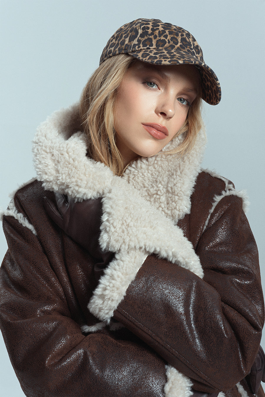 Colorado Women's Brown Double Breasted Teddy Coat