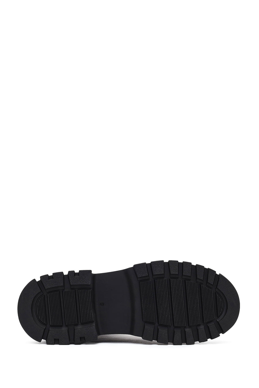 Woman Black Zippered Combat Boots