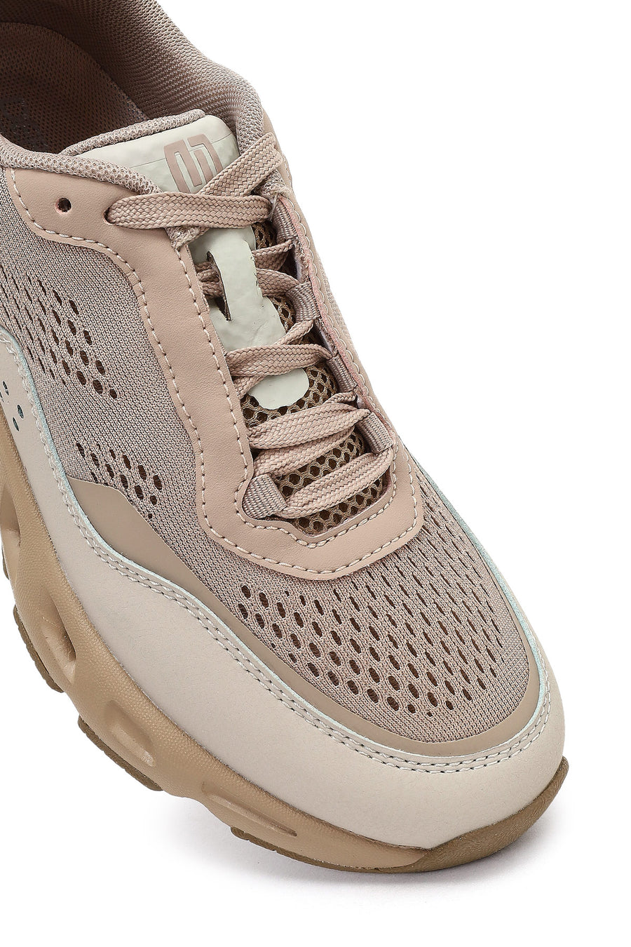 Derimod Studio Women's Beige Lace-Up Thick-Soled Sneaker