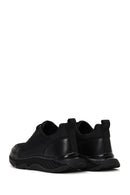 Derimod Zero Male Black Lace-Up Thick-Soled Leather Casual Sneaker | Derimod