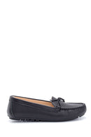 Women's Leather Bow Detailed Loafer | Derimod