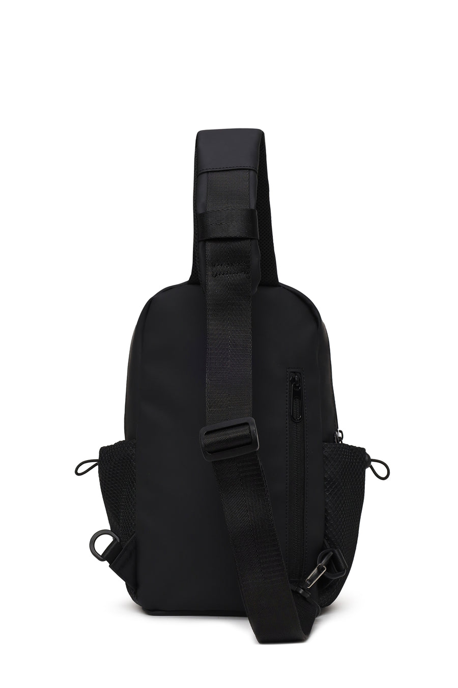 Male Black Fabric Crossbody Bag