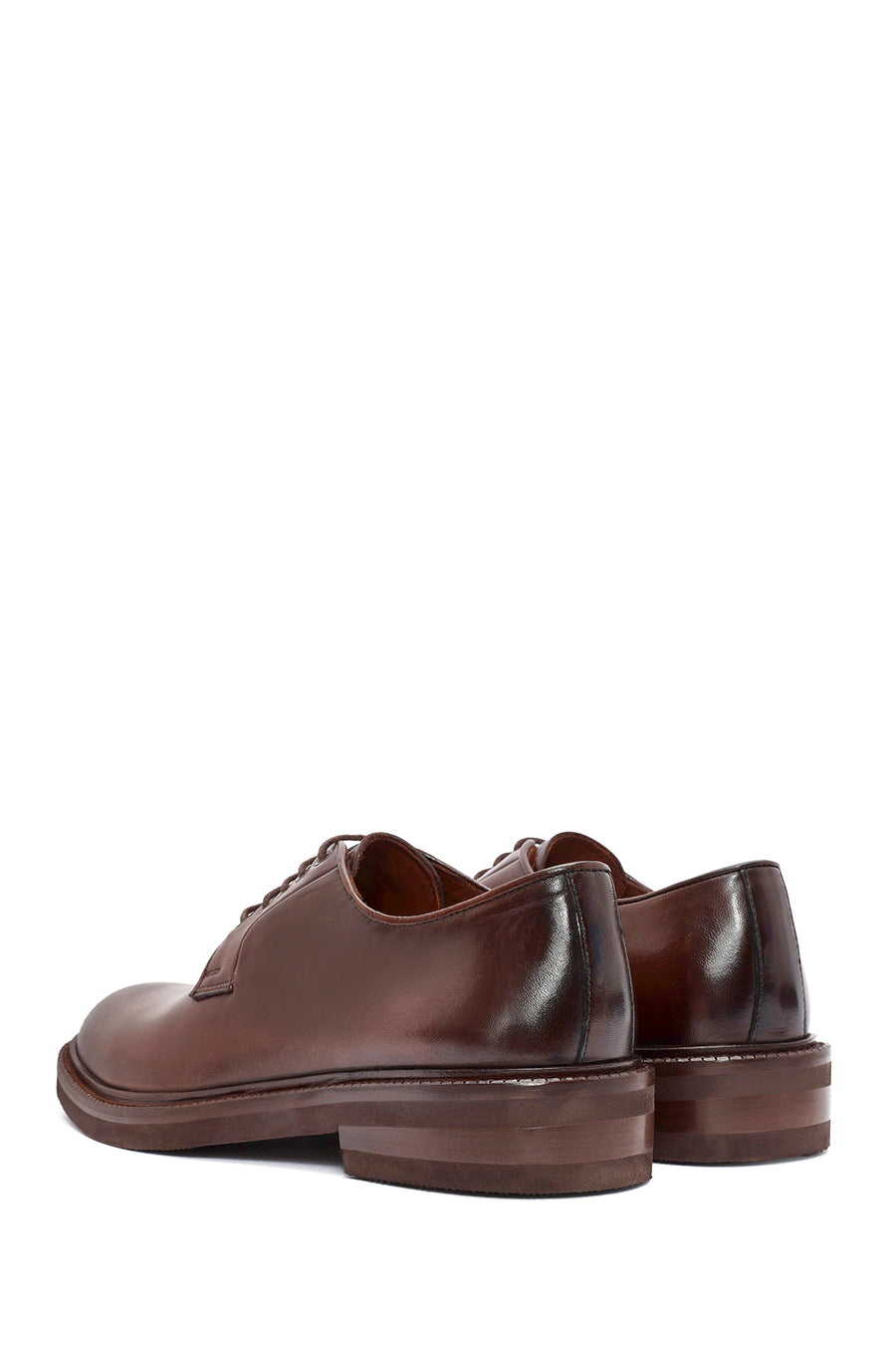 
Men's Brown Lace-Up Leather Classic Shoes
