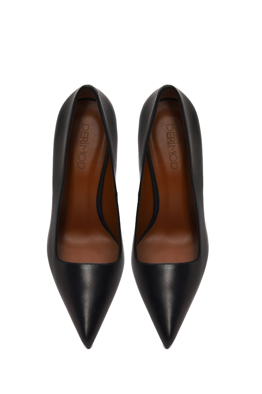 Kadın Siyah İnce Topuklu Deri Stiletto