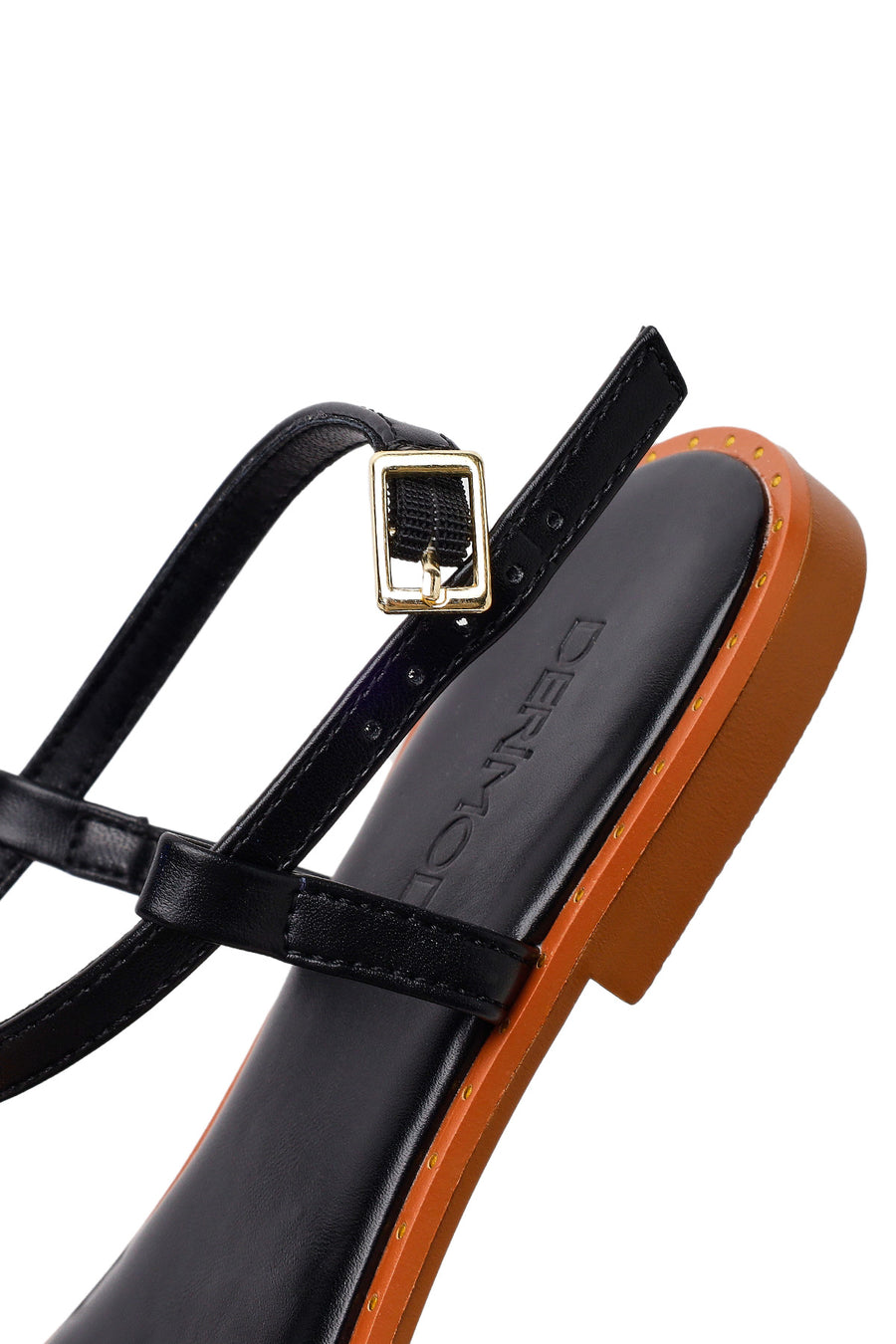 Woman Black Accessory-Embellished Toe-Post Sandals