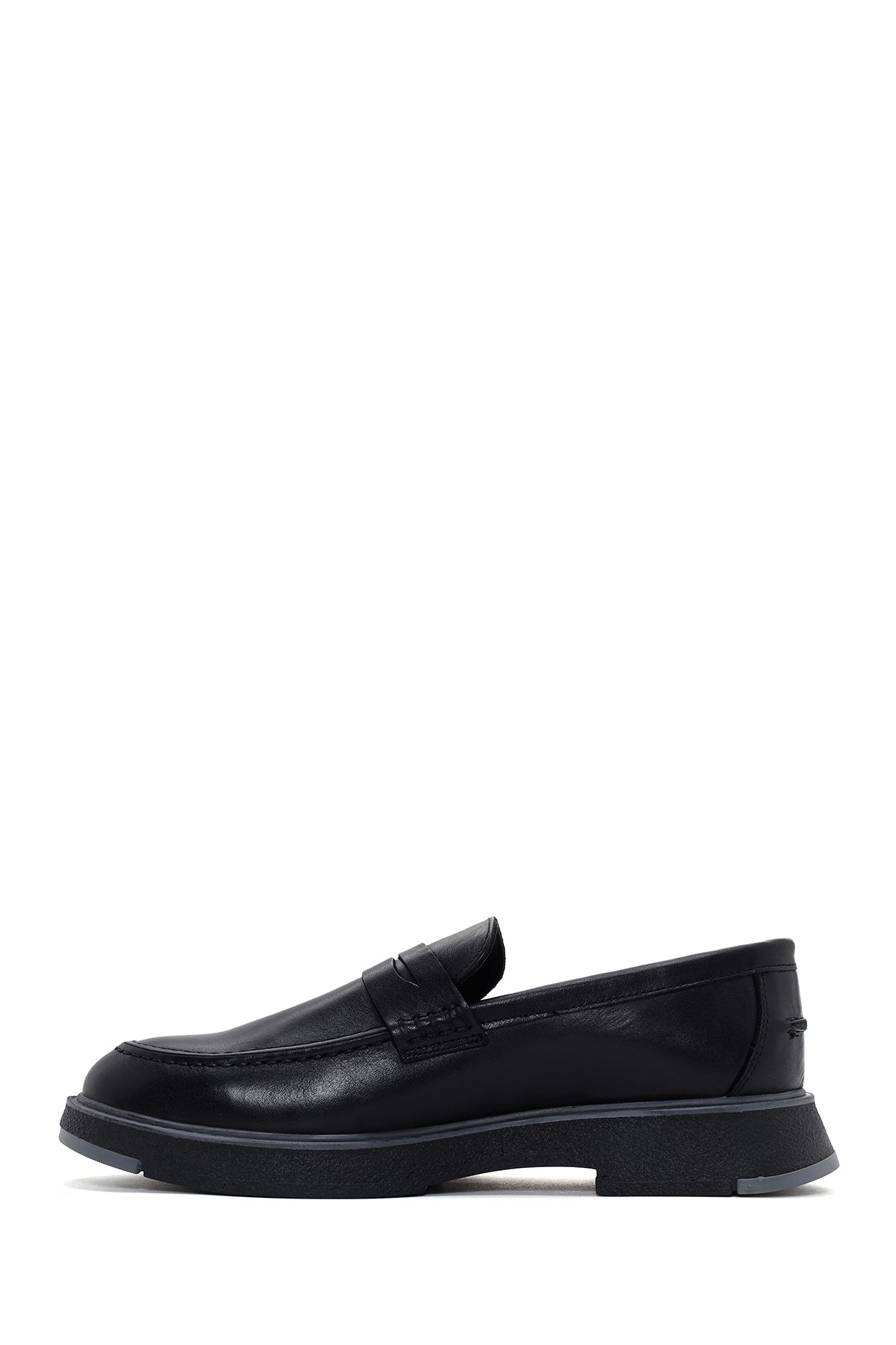 Erkek Siyah Casual Deri Loafer