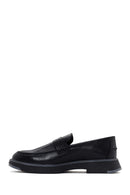 Men's Black Casual Leather Loafer | Derimod