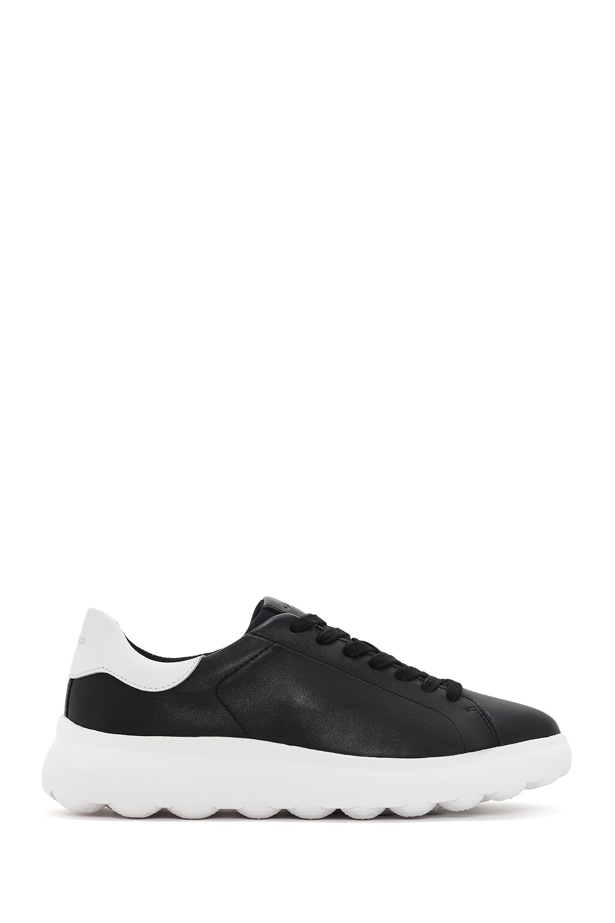 Geox Men's Black Spherica Lace-up Leather Sneaker U45FUA00085C9999 | Derimod