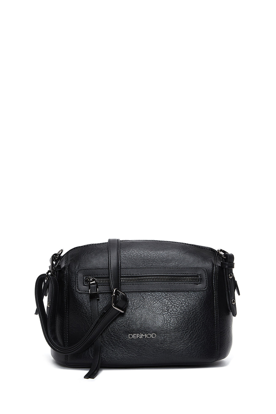 Woman Black Long-Strap Crossbody Bag AB200001SV | Derimod