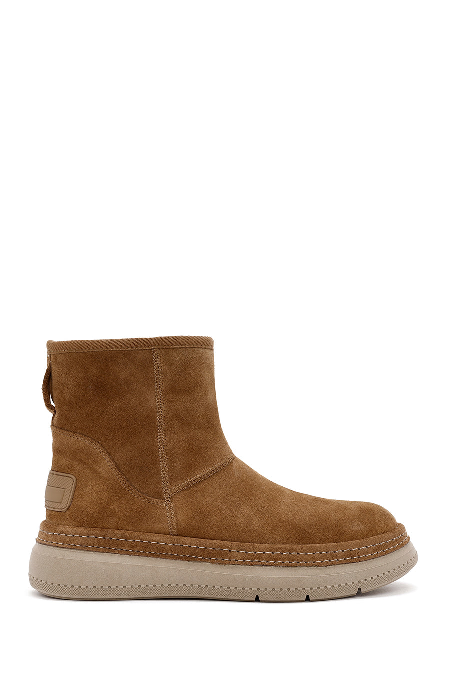 Women's Tan Suede Leather Boots 24WFD133710 | Derimod
